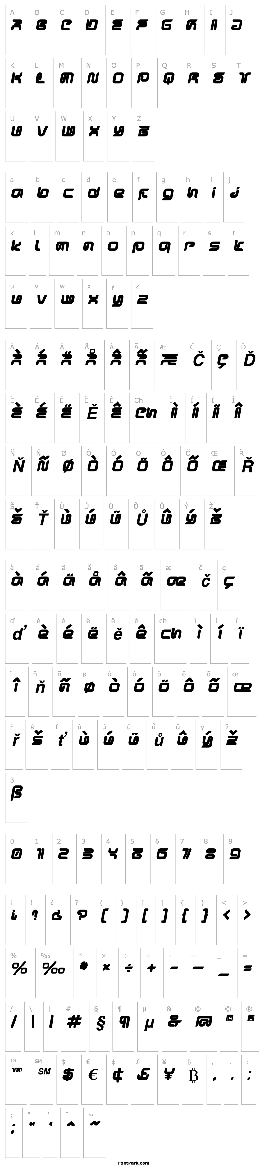 Overview Sharp-UltraItalic