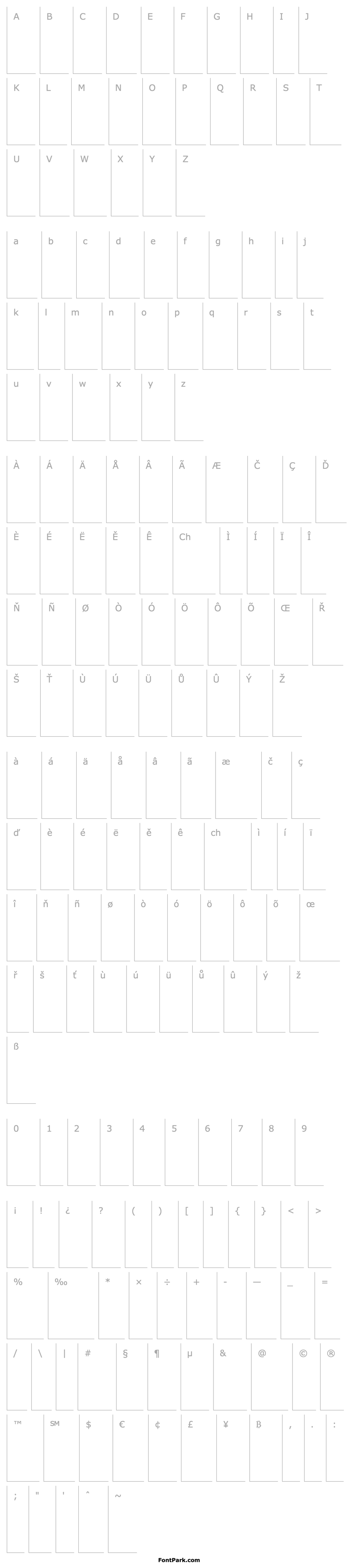 Overview SharpLight-Italic