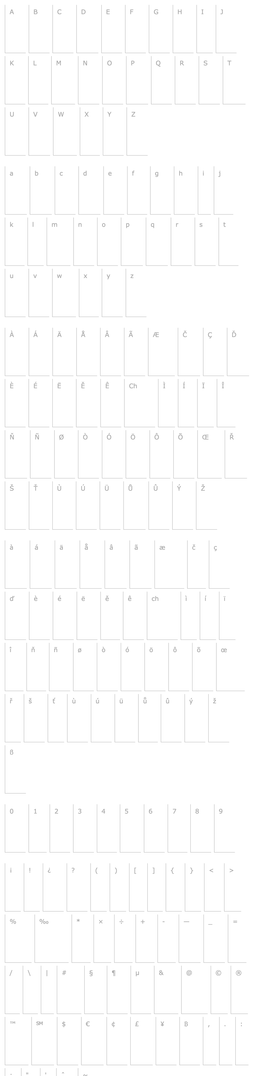 Overview SharpRegular-Italic