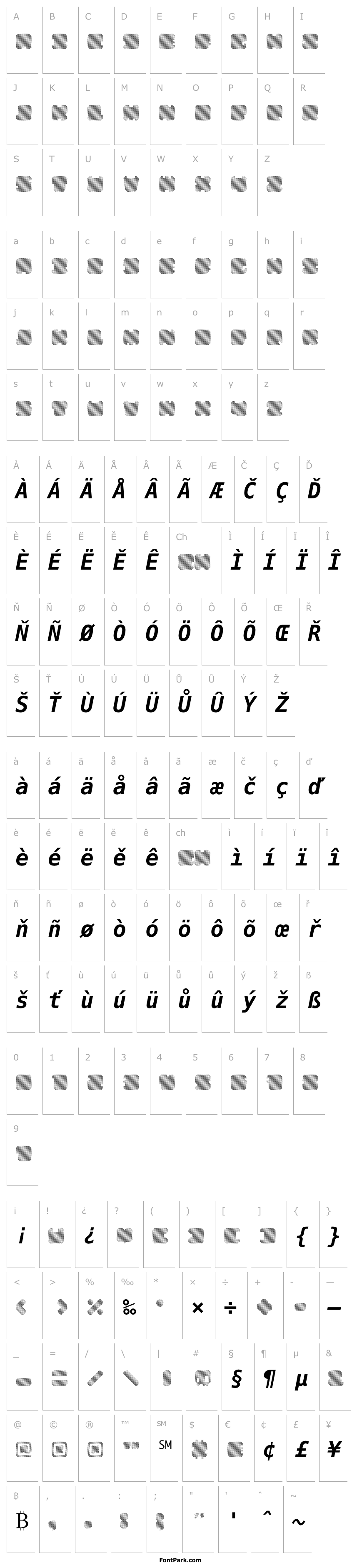 Overview SHD TechnoType Italic