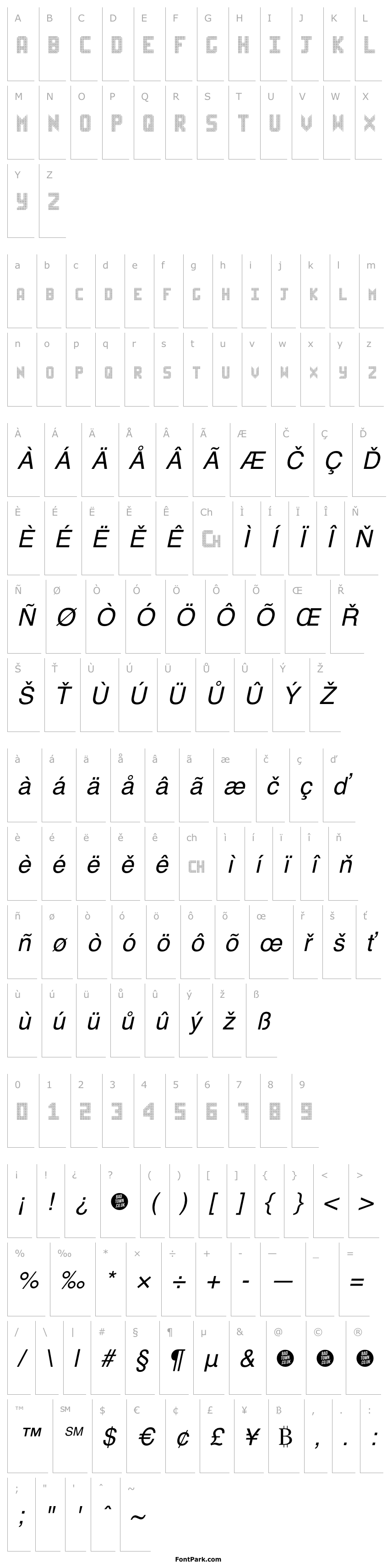 Overview Sheff Italic
