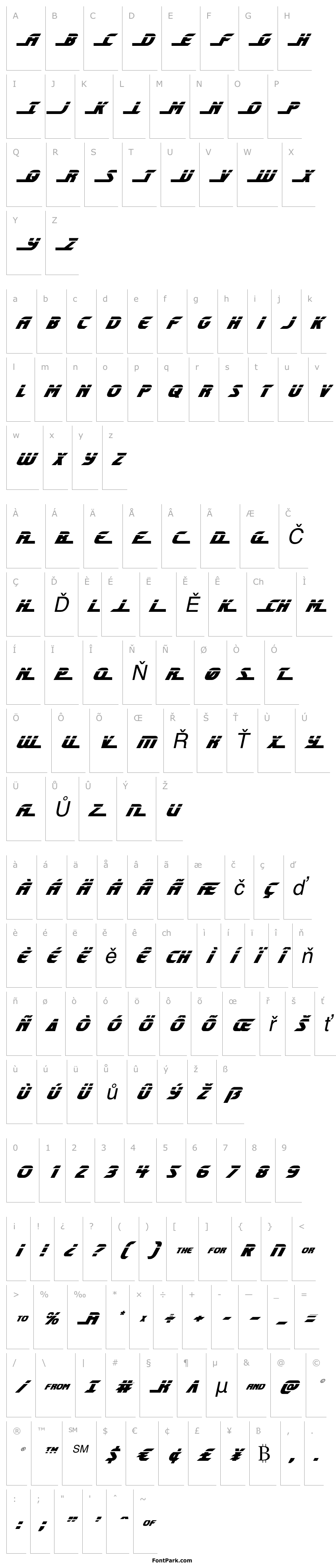 Overview Shining Herald Laser Italic