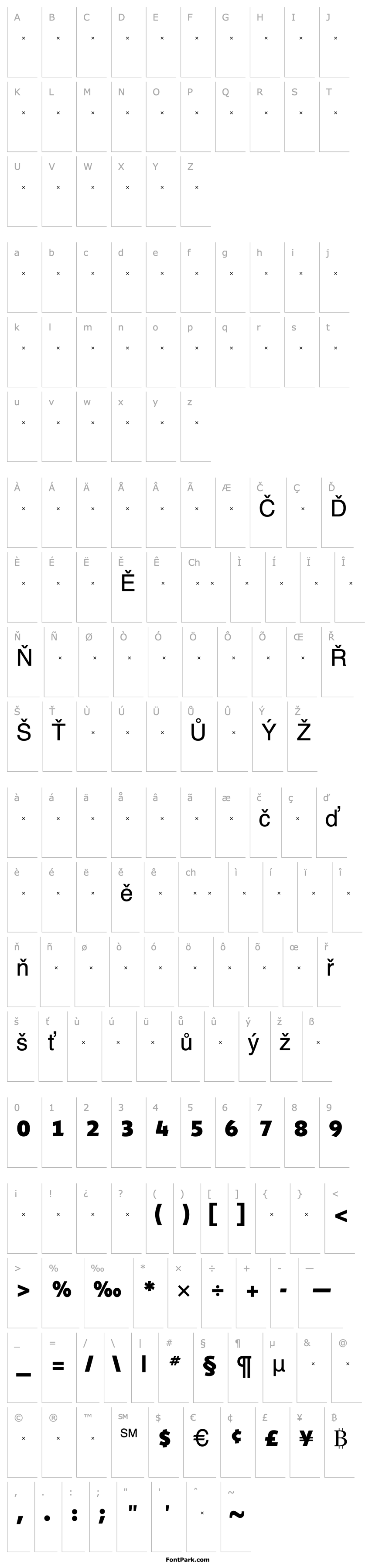 Overview ShinnExtraBoldTab