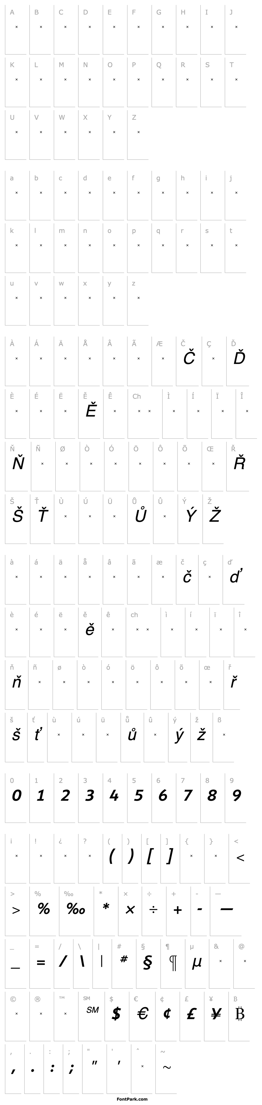 Overview ShinnMediumItalicTab