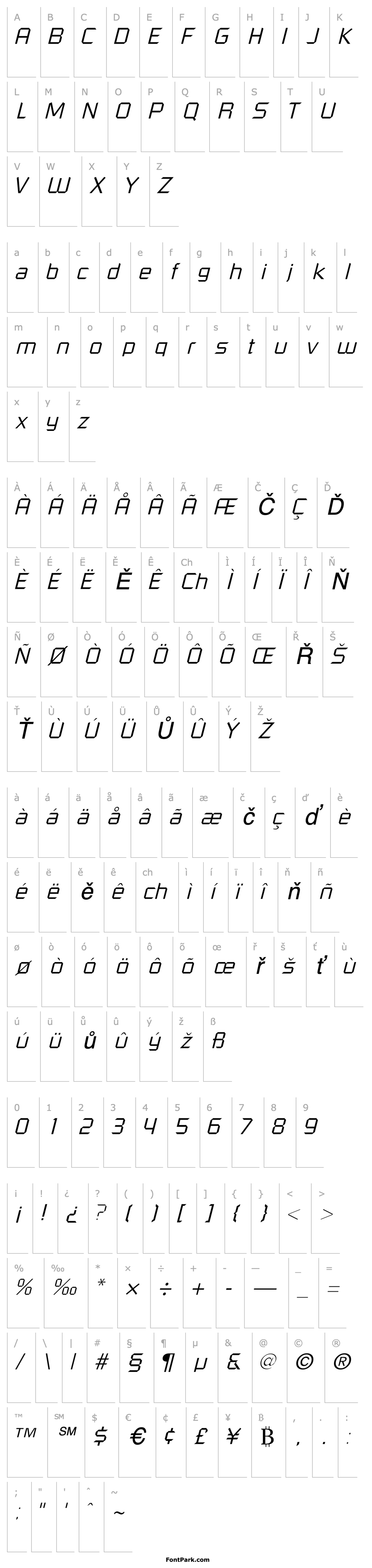 Overview ShoestringLightSSK Italic