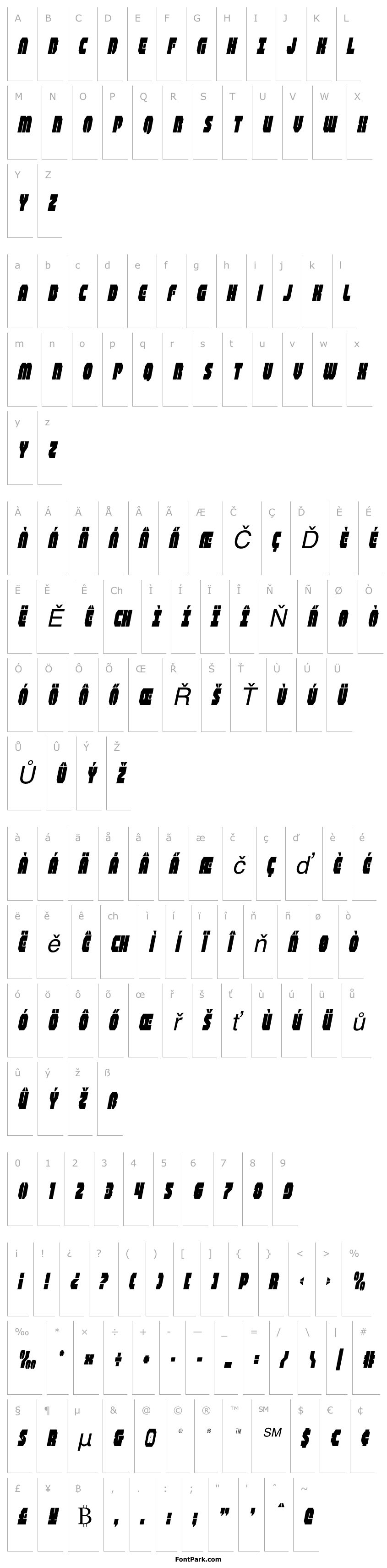 Overview Shogunate Condensed Italic