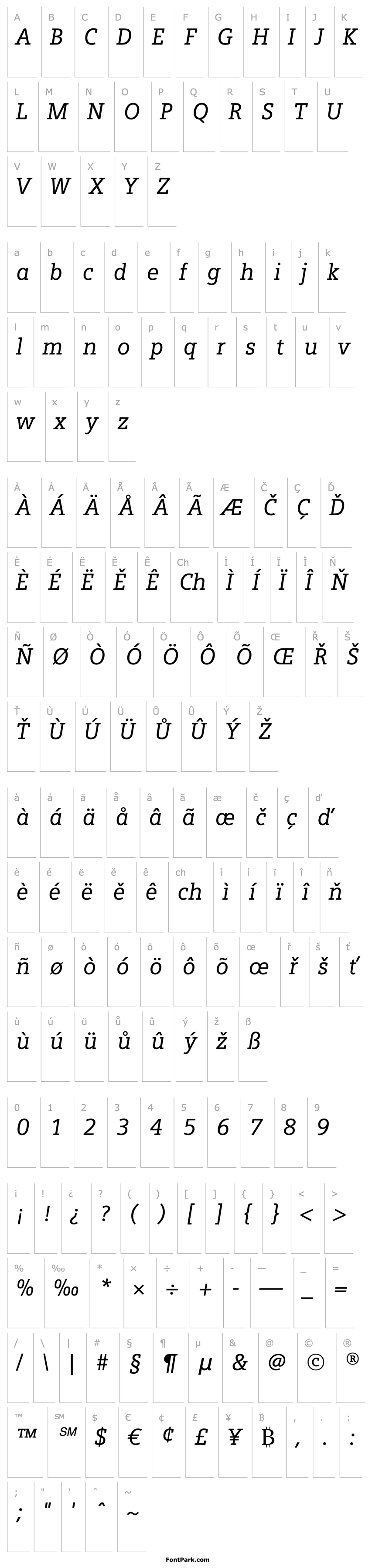 Přehled Siemens Slab Italic