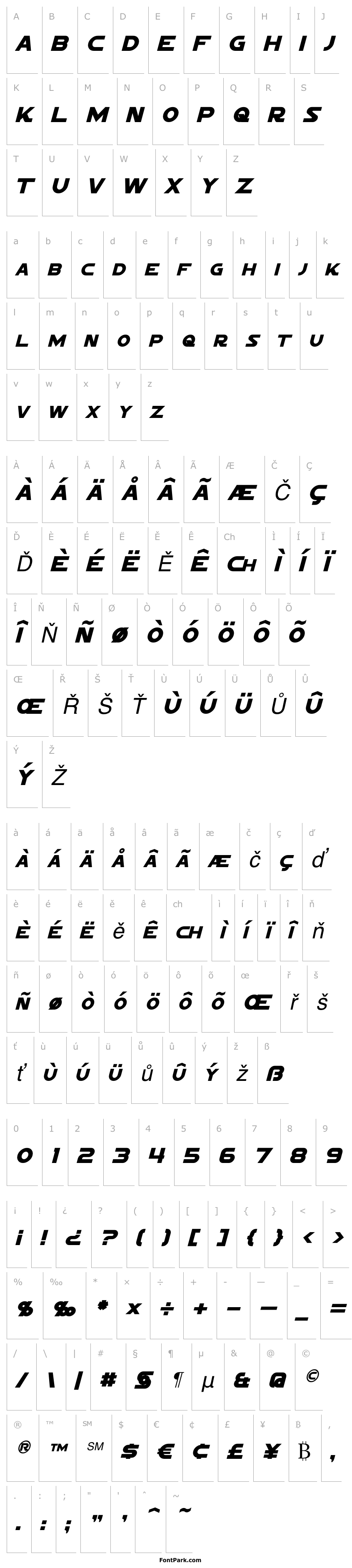 Overview Sigma Five Marquee Italic