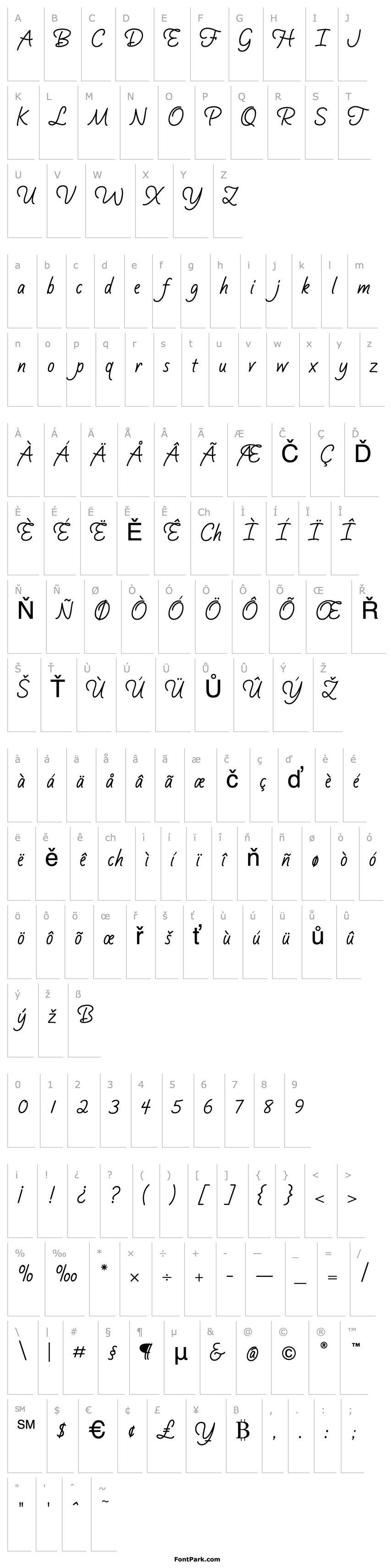 Overview SilverScriptRegular-Regular