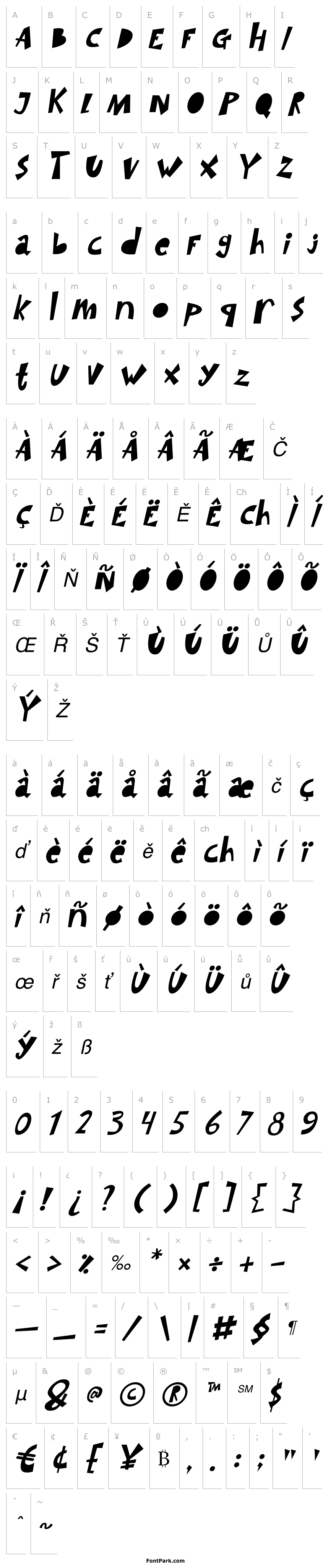 Overview SIMBA KING Italic