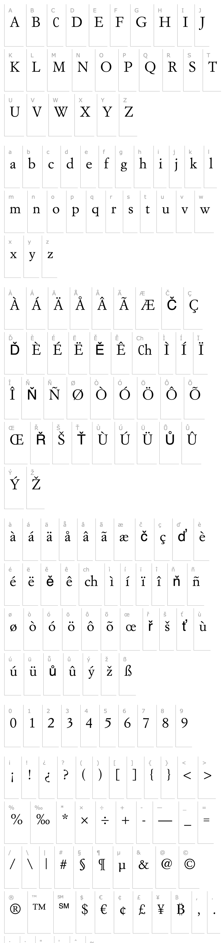 Overview Simoncini Garamond LT