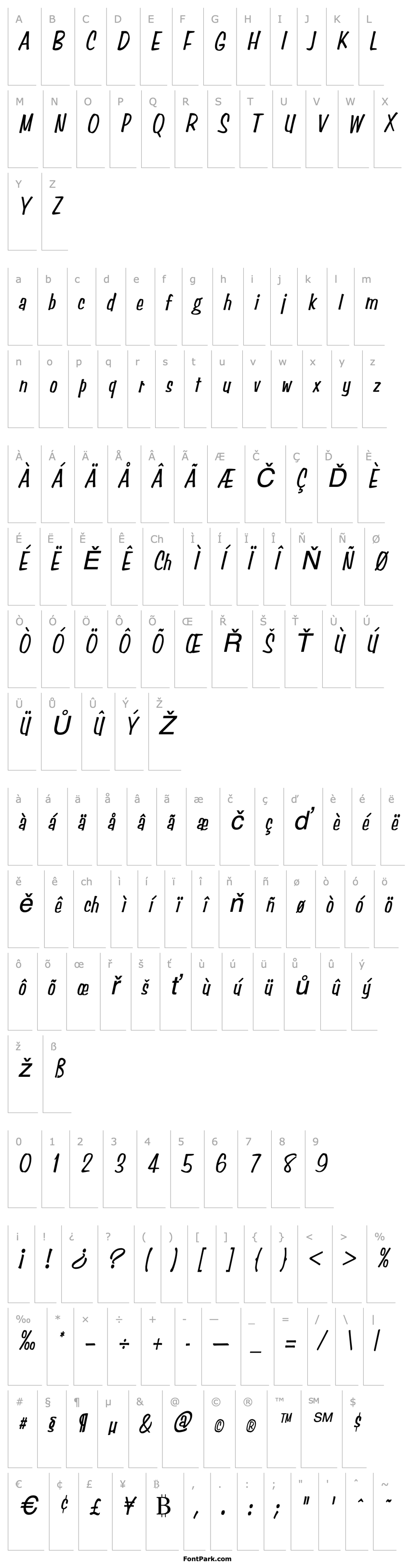 Overview Simpson Condensed Italic