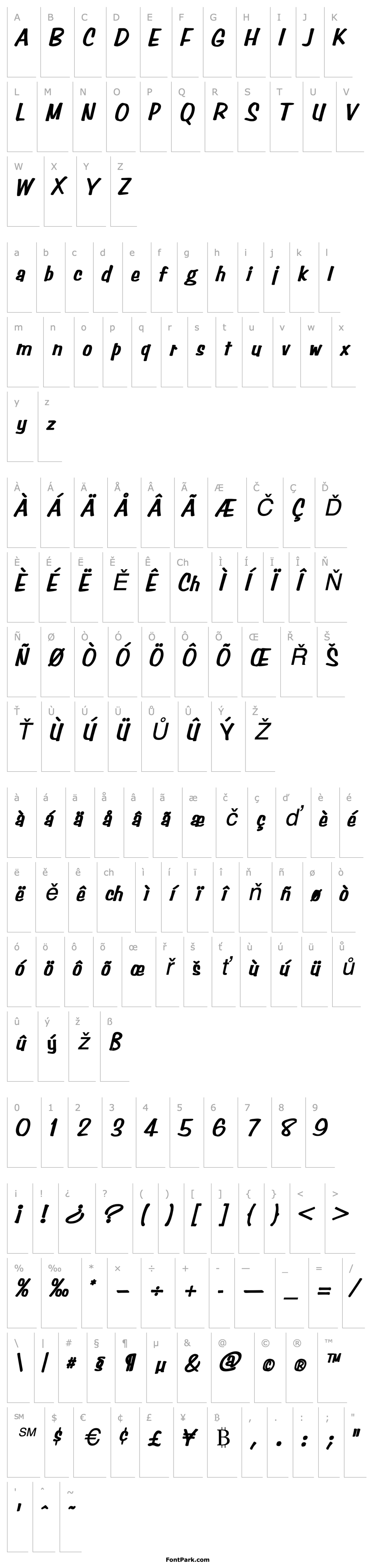 Overview Simpson Heavy Italic