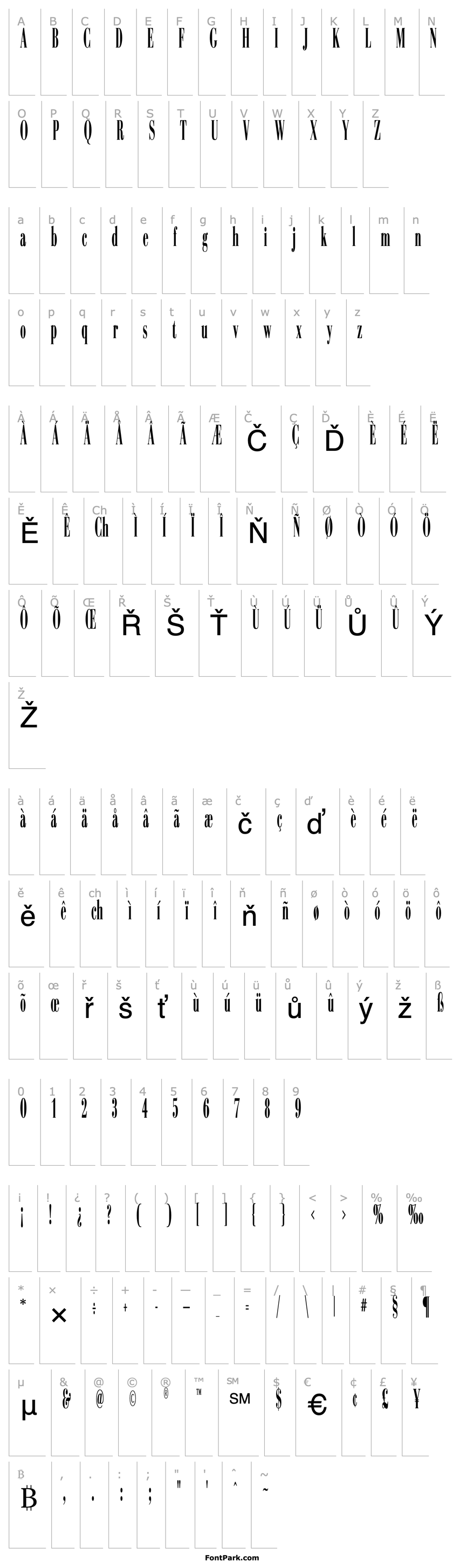 Overview Sinema Display SSi Extra Condensed