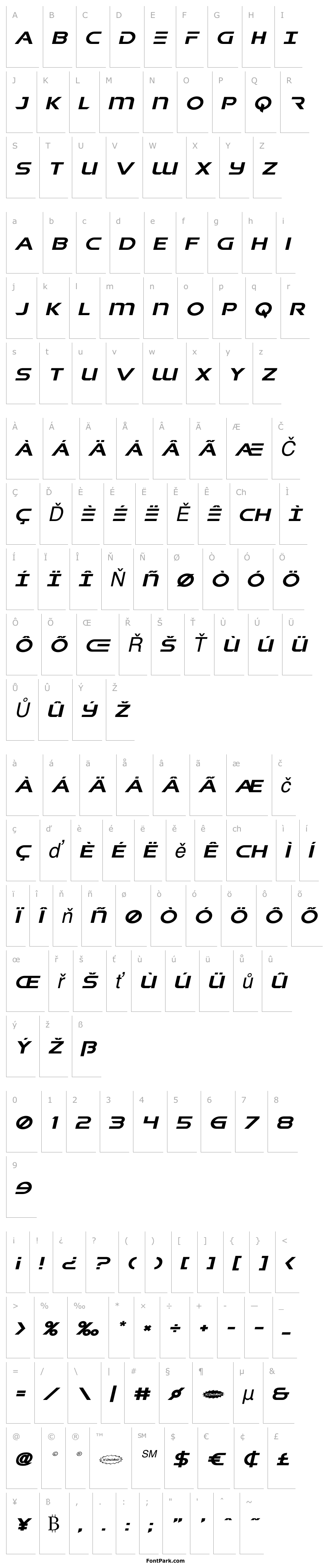 Přehled Singapore Sling Expanded Italic