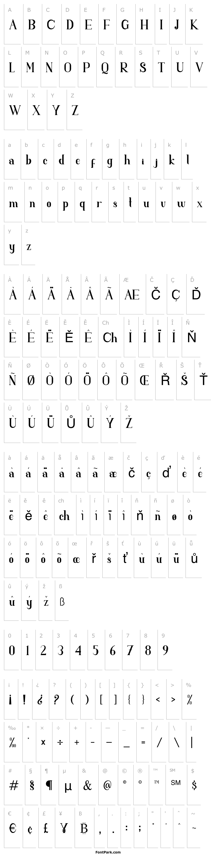 Overview SINGGELPARENTSERIF-Regular