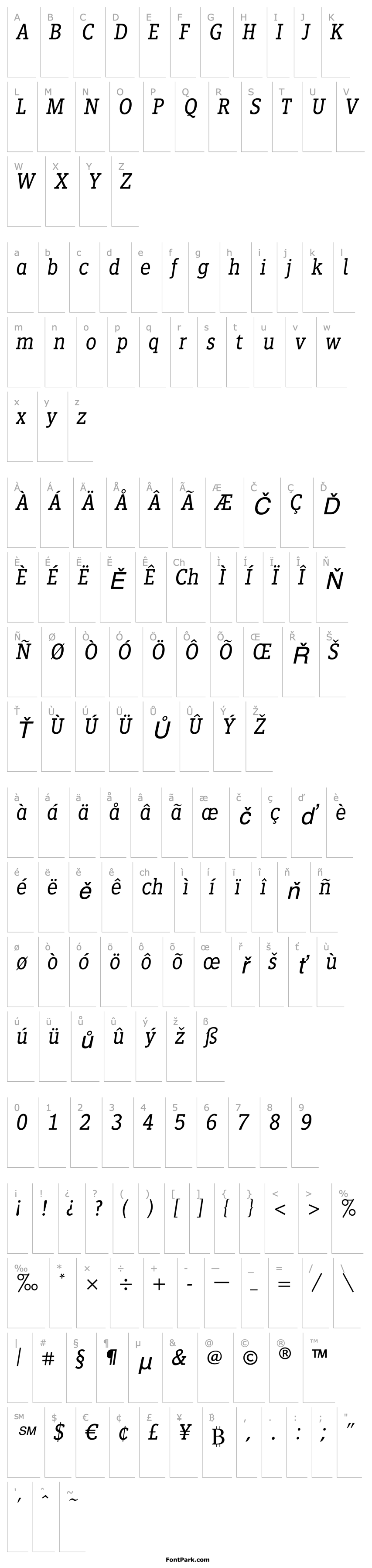 Overview Siseriff LT Std LightItalic