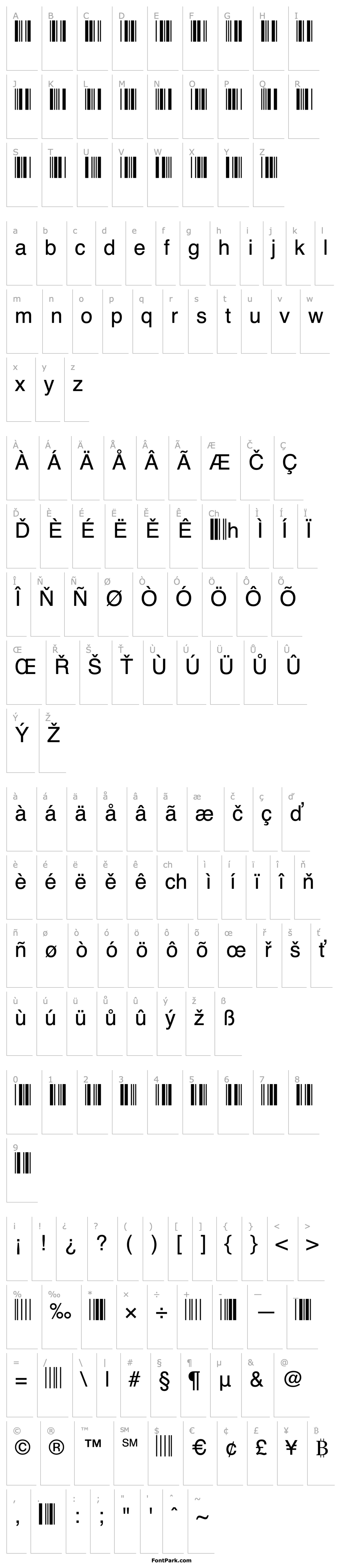 Přehled SKANDEMO Bar Code C39 Wide