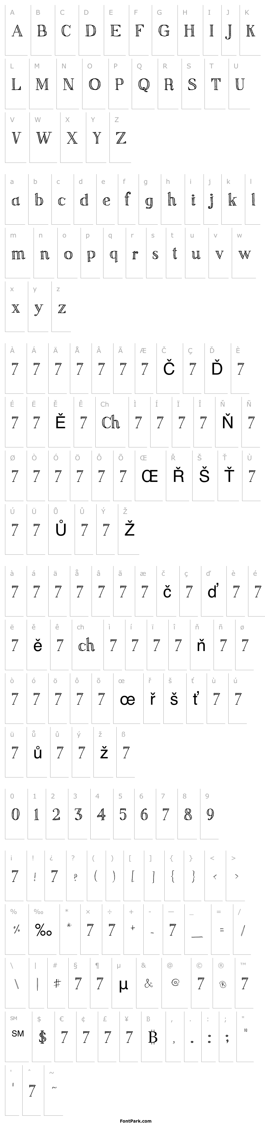 Přehled Sketch Serif