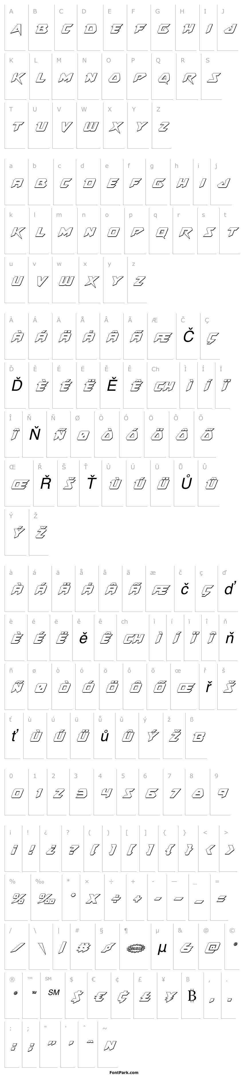 Overview Skirmisher 3D Italic