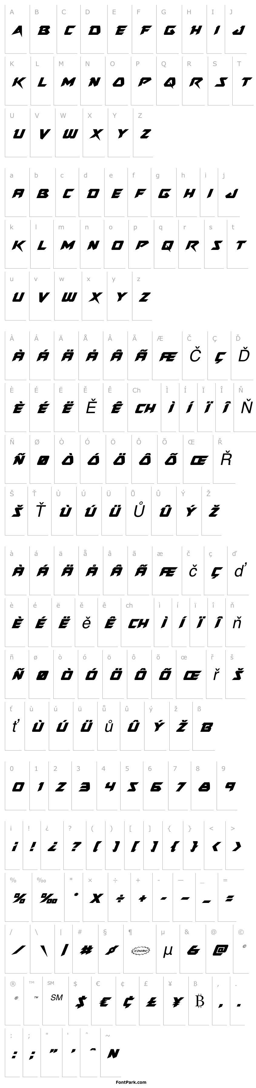 Overview Skirmisher Italic