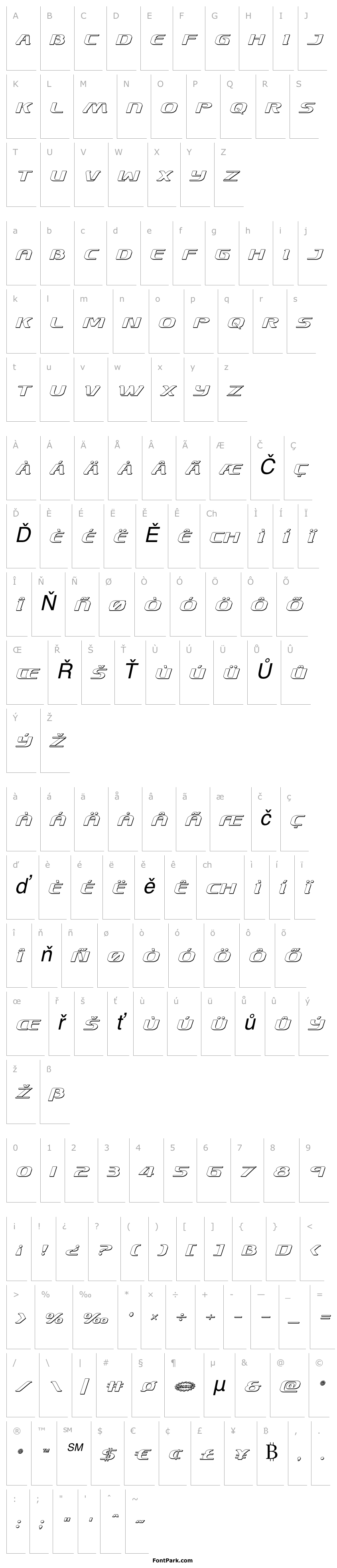 Overview Sky Marshal 3D Italic