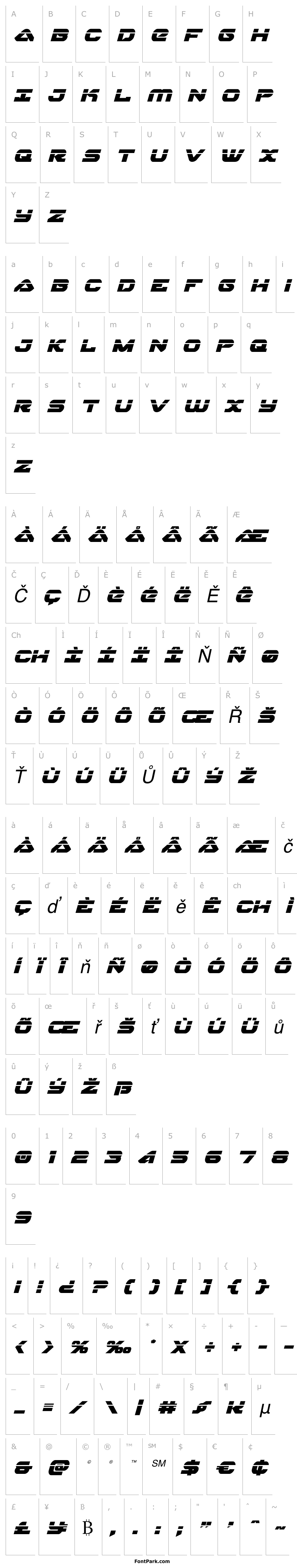 Přehled Skyhawk Laser Italic