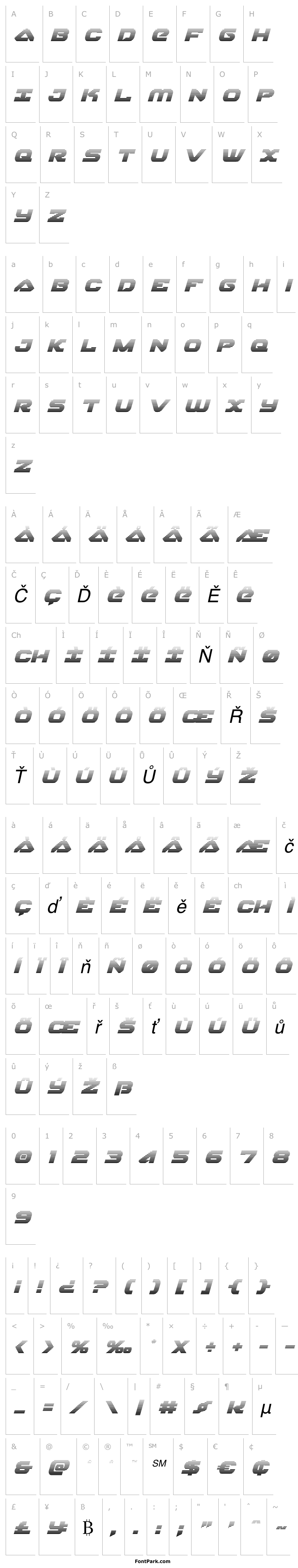 Overview Skyhawk Scanlines Italic
