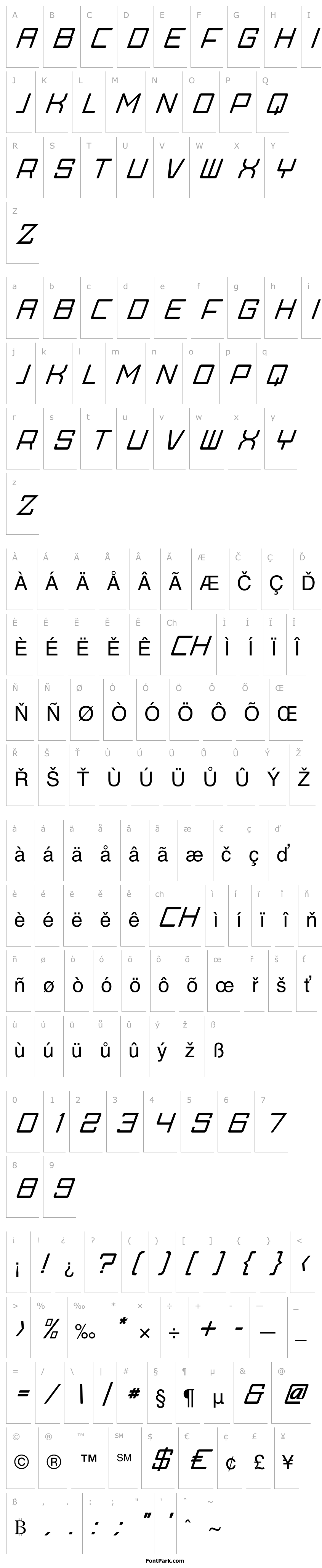 Přehled Skylark Italic