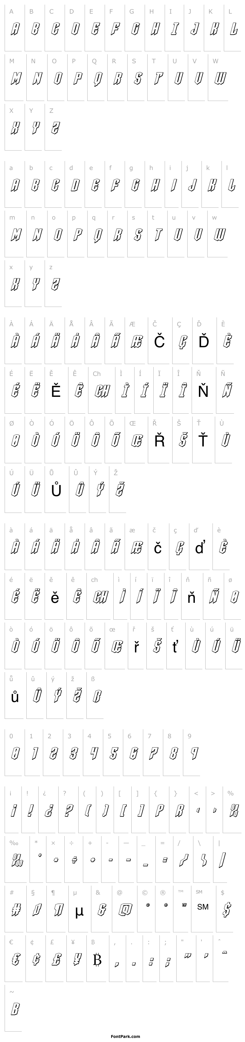 Přehled Sleigher 3D Italic