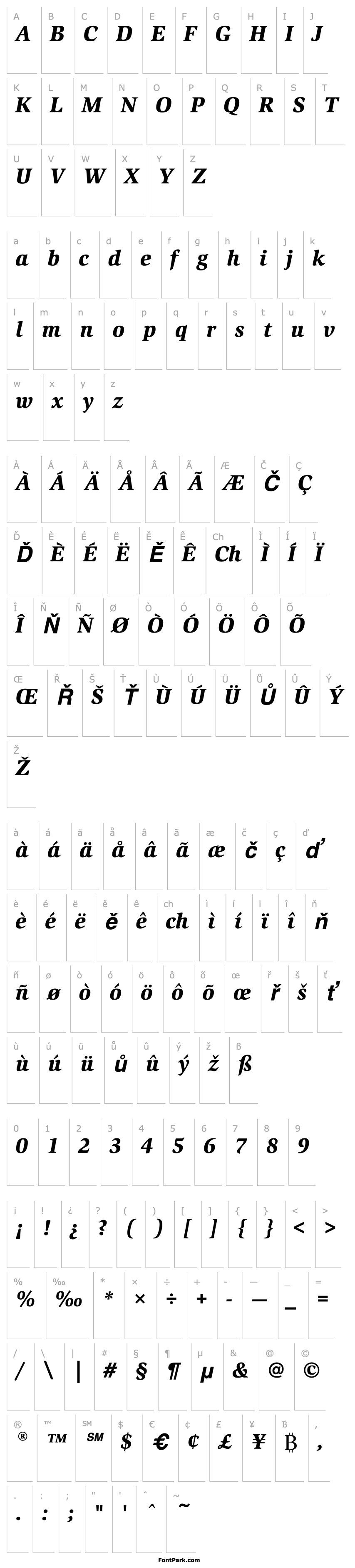 Overview SlimbachEF-BlackItalic