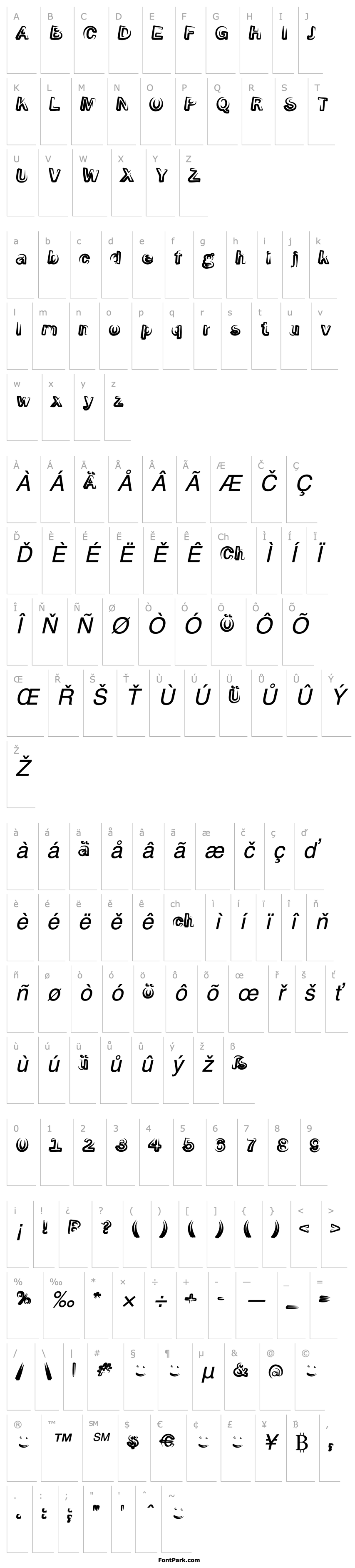 Přehled Smoke-ScreenObl-Italic