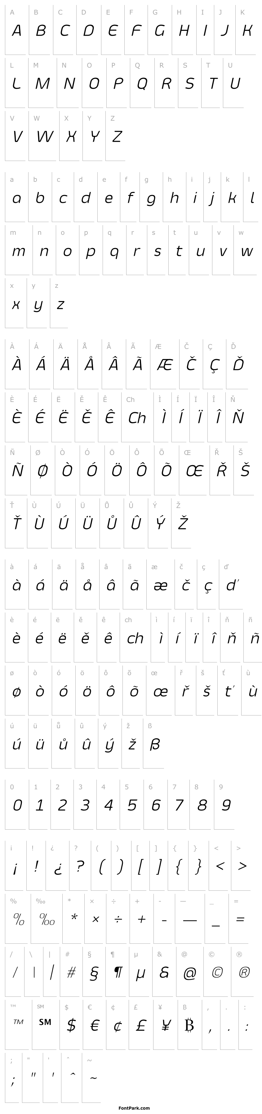 Overview Smoolthan Thin-Italic