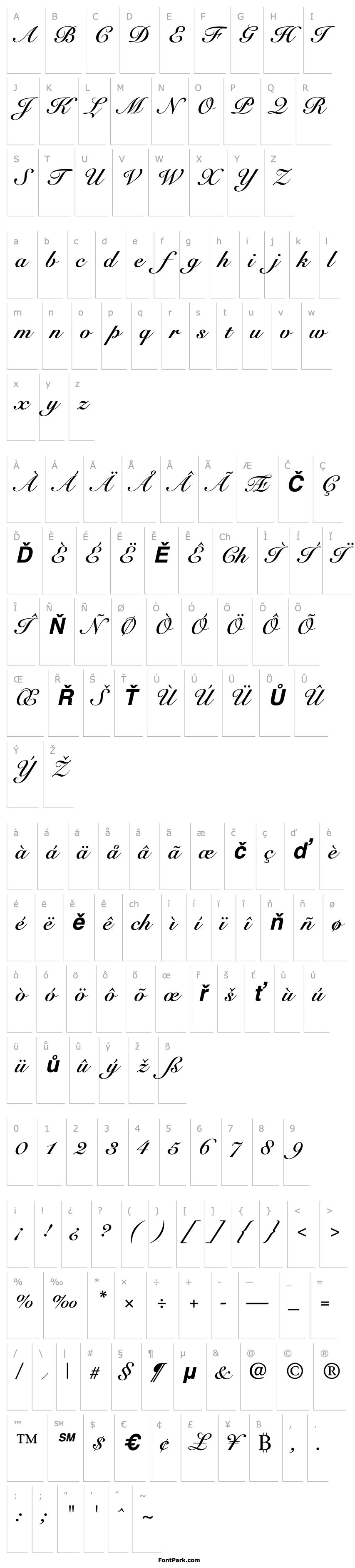 Overview SnellRoundhand-BoldScript