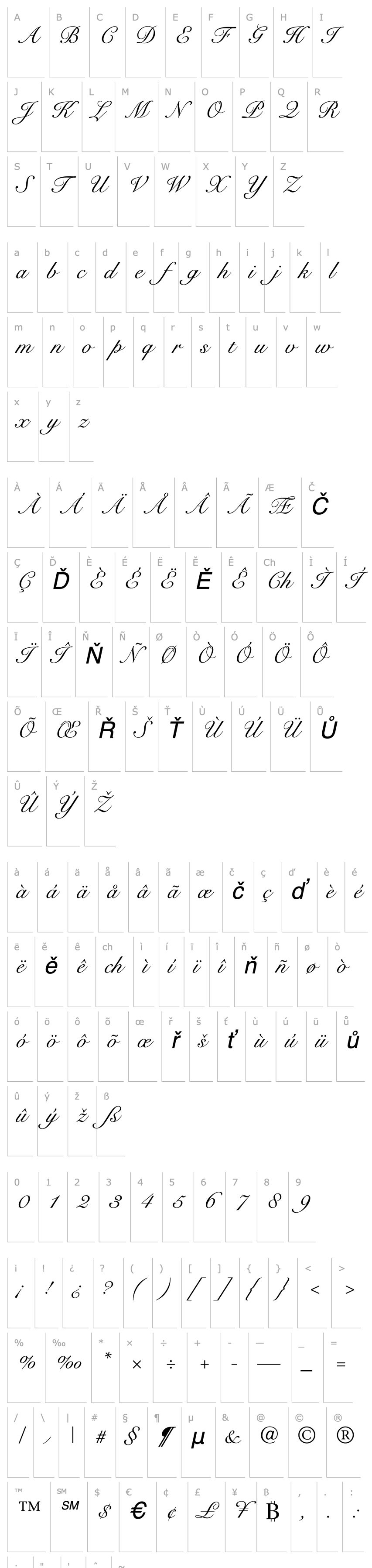 Overview SnellRoundhand-Script