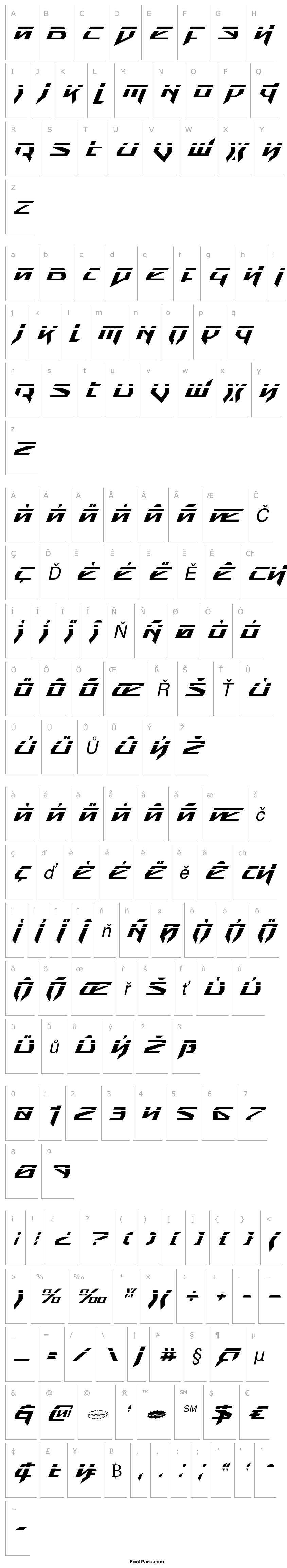 Přehled Snubfighter Phaser Italic