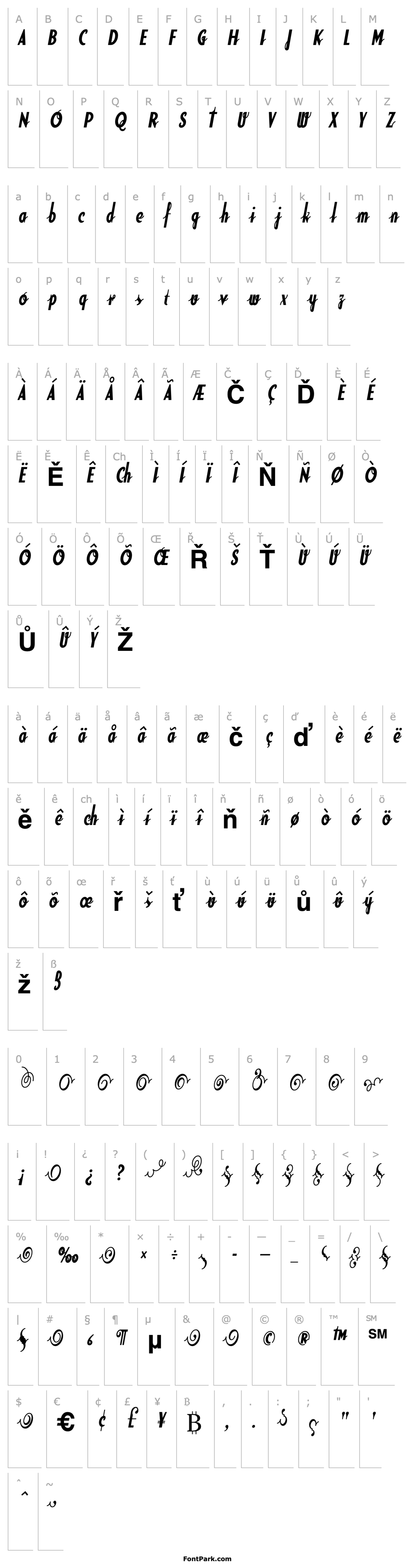 Overview SodaScriptExtras-Bold