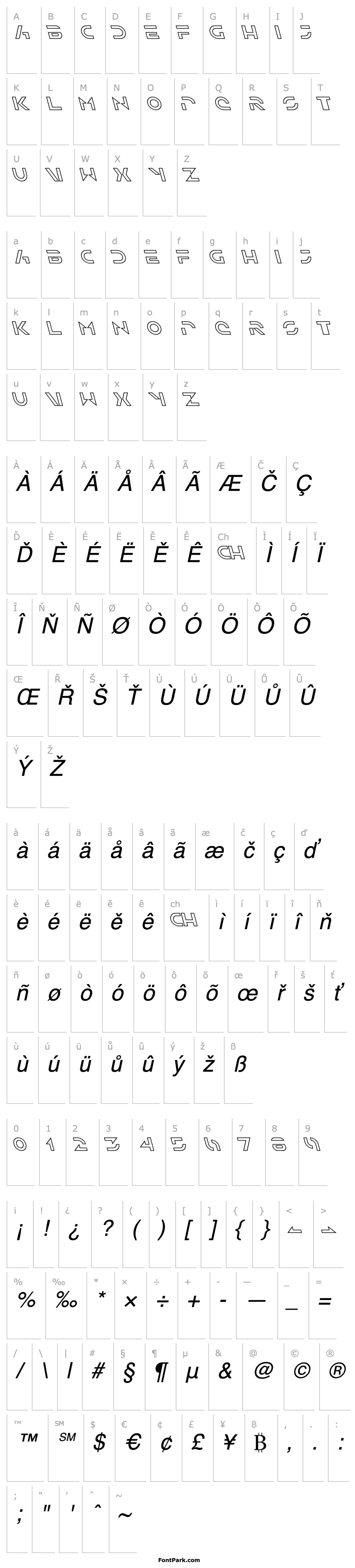 Přehled Solar Sailer Outline Italic