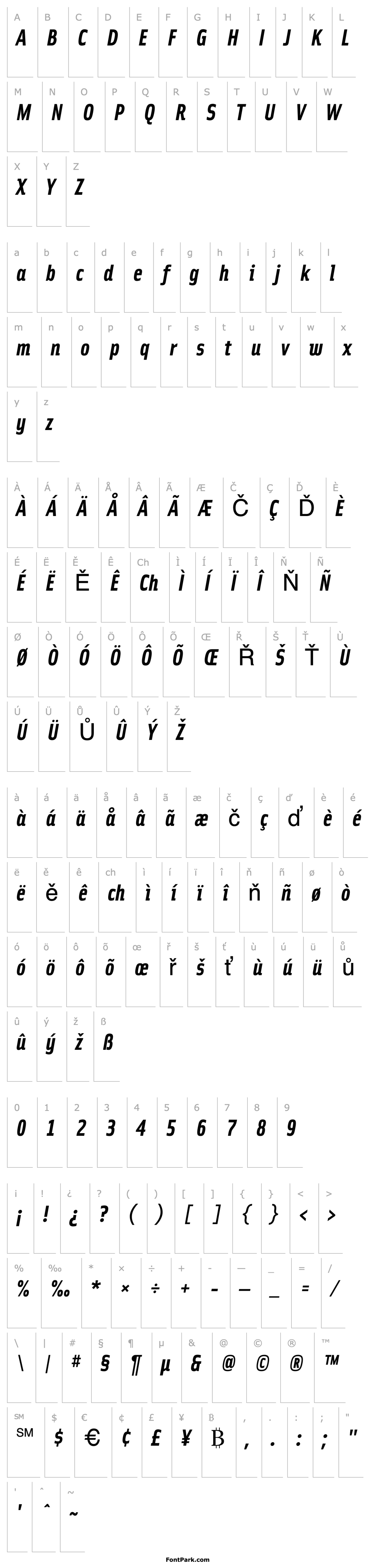 Overview SolexBoldLiningItalic