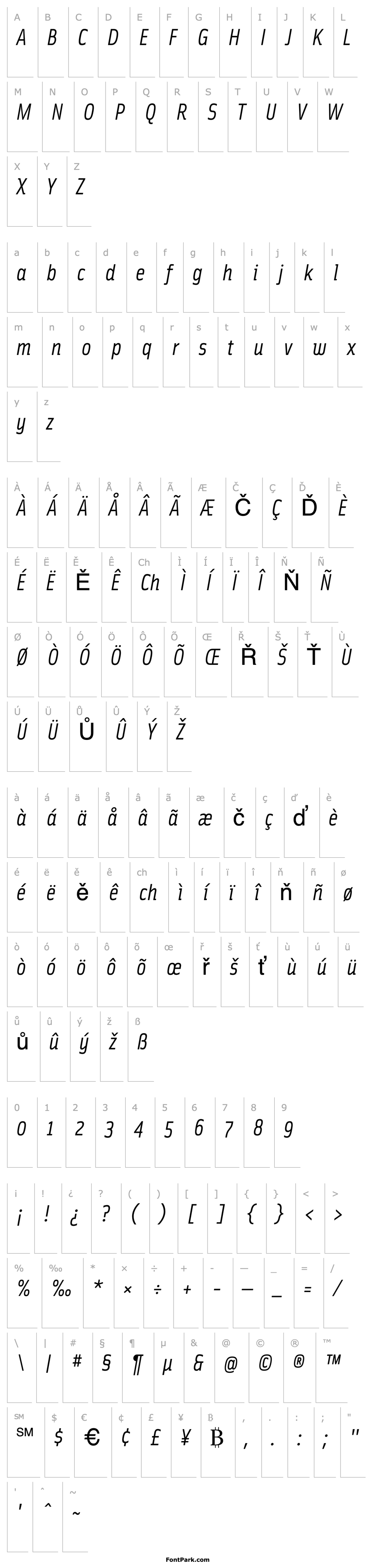 Overview SolexRegularItalic