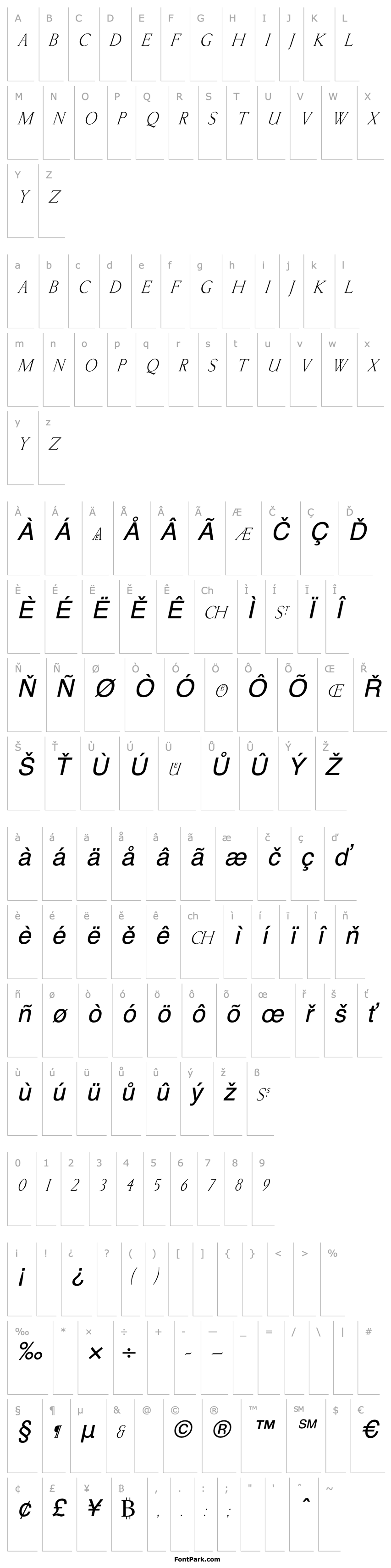 Overview Somnolent Italic