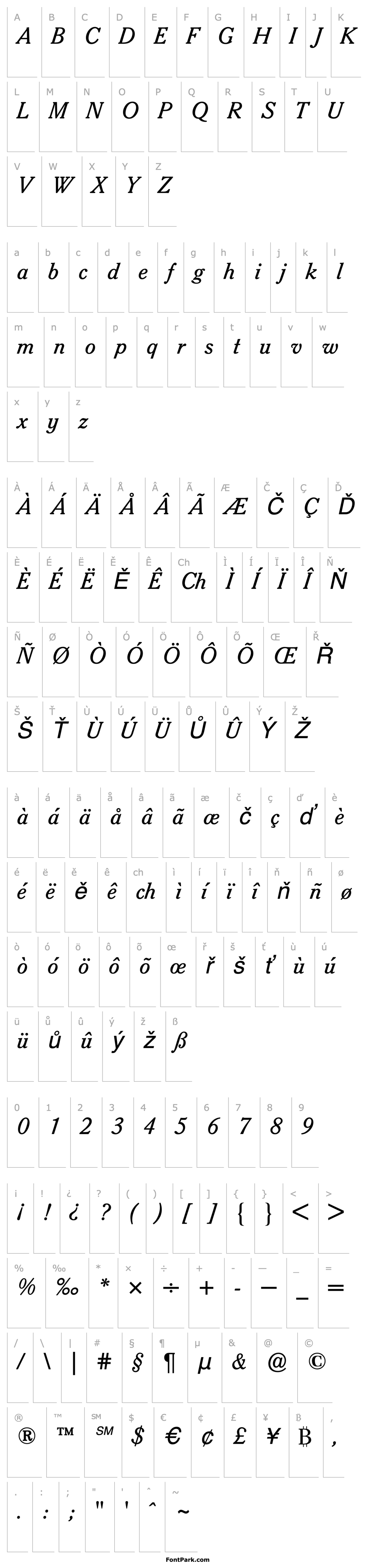 Overview SorbonneBQ-Italic