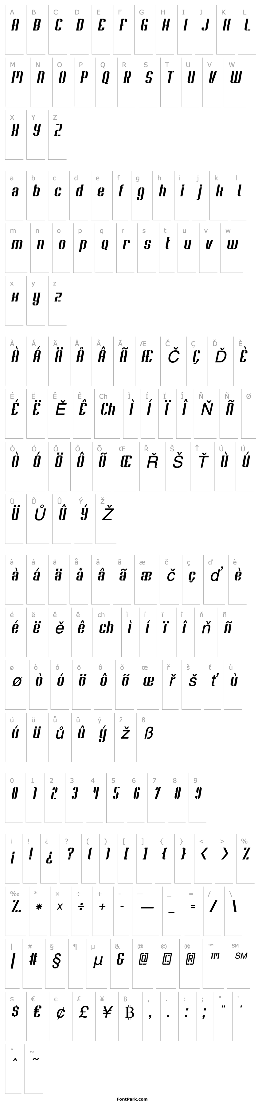 Přehled Soupertrouper StencilOblique