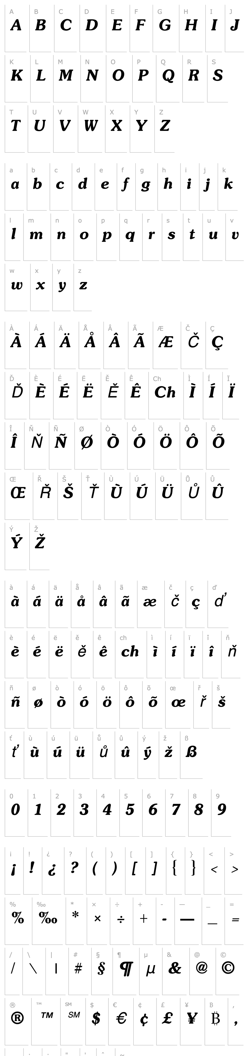 Přehled SoutaneExtrabold Italic