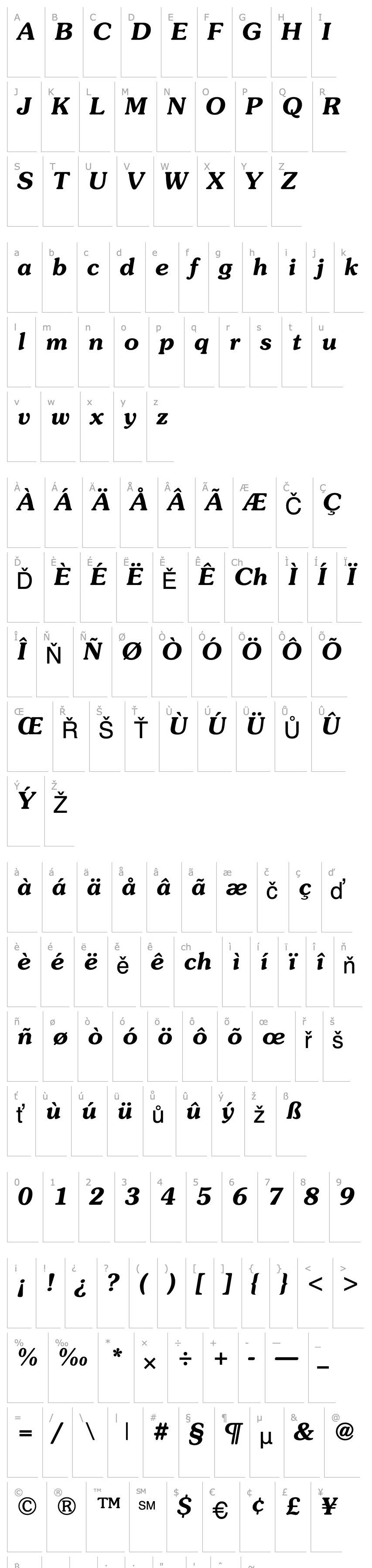 Overview Souvenir DemiItalic normal