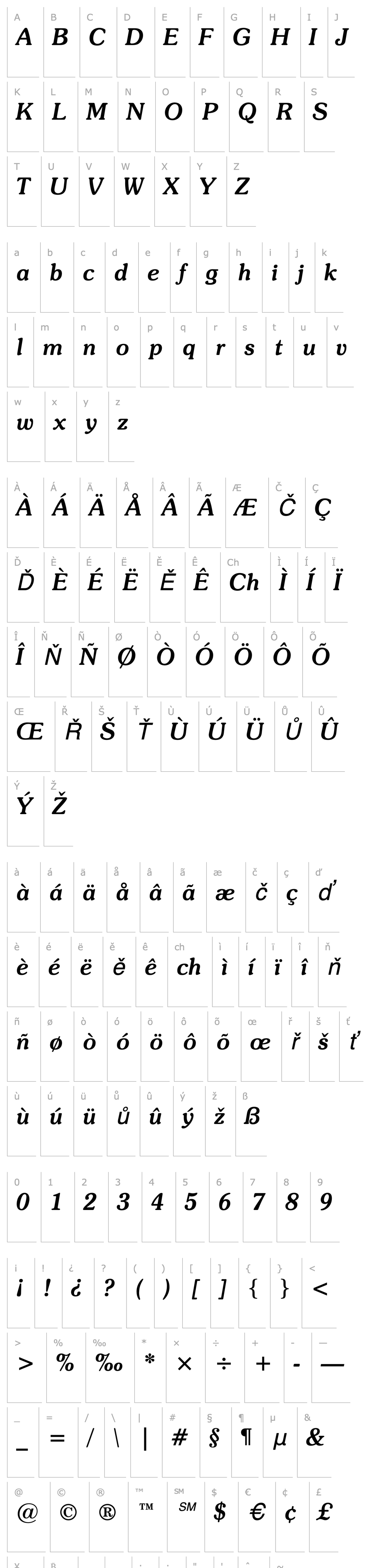 Overview SouvenirITCbyBT-MediumItalic