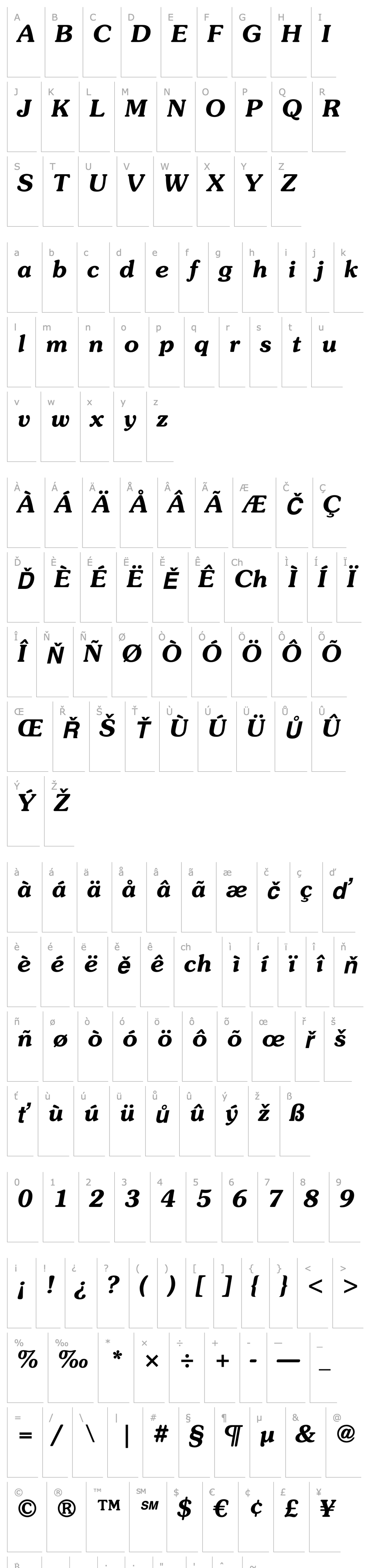 Overview SouvenirStd-DemiItalic