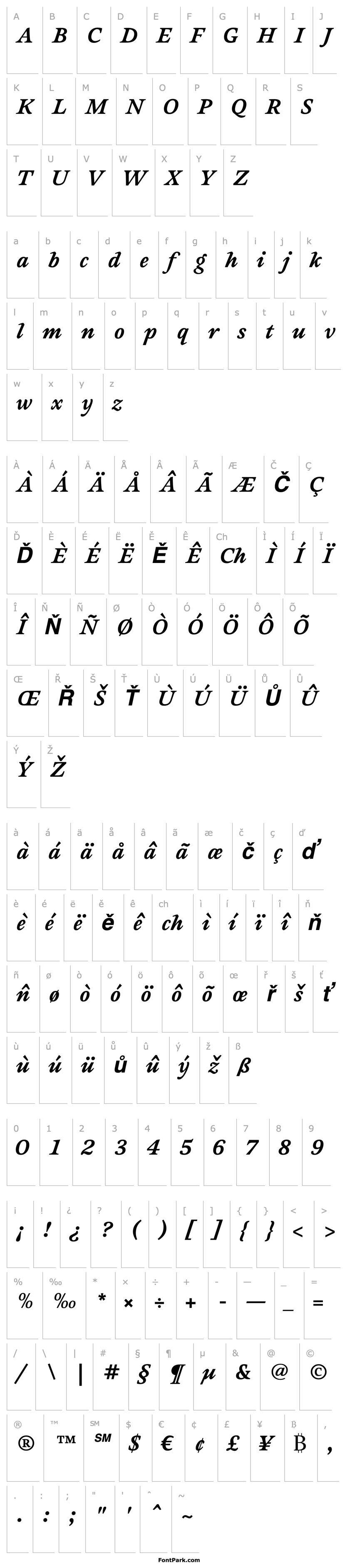 Přehled Sovereign-ExtraBoldItalic