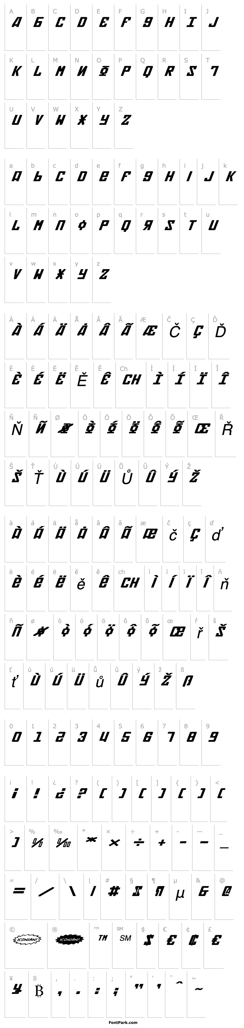 Overview Soviet Expanded Italic