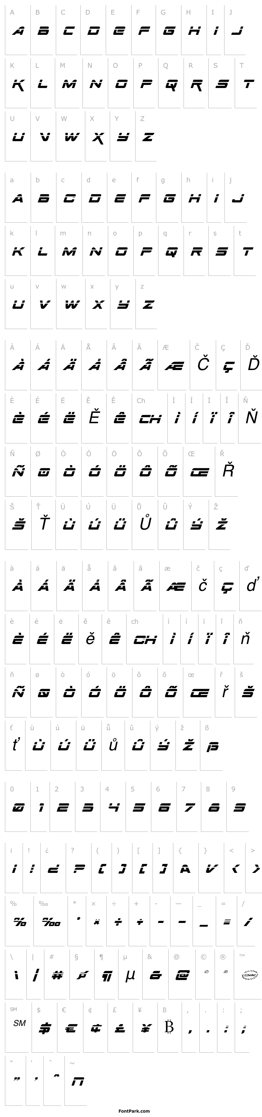 Přehled Space Ranger Laser Italic